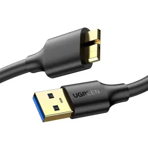 UGREEN USB 3.0 A ذكر إلى Micro USB 3.0 ذكر كابل 1m (أسود)