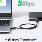 UGREEN USB 3.0 A ذكر إلى Micro USB 3.0 ذكر كابل 1m (أسود)
