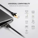 UGREEN Cat 7 F/FTP كابل شبكة 3m (أسود)