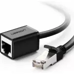 UGREEN Cat 6 F/UTP تمديد إيثرنت RJ45 ذكر/أنثى كابلات توصيل 5m (أسود)