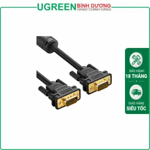 UGREEN VGA Male to Male Cable 1.5m (Black)