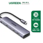 UGREEN USB-C to 2*USB 3.0 A+USB-C+HDMI 4K@30Hz max + SD/TF + PD Multifunction Adapter