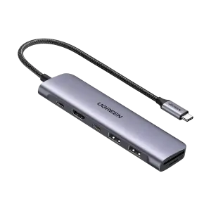 رض UGREEN USB-C إلى 2*USB 3.0 A+USB-C+HDMI 4K@30Hz max +… الوظائف