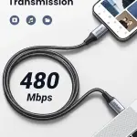 UGREEN Type C 2.0 Male To Type C 2.0 Male Charging&Data Cable(240W Max) 1M