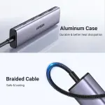 UGREEN USB-C إلى 2-منفذ USB-A + 2-منفذ موزع USB-C حتى 5Gpbs Without منفذ طاقة (ألمنيوم علبة)