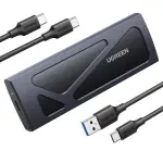 UGREEN M.2 NVME حاوية قرص صلب(10Gbps) مع C إلى C و C إلى A كابل