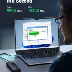 UGREEN M.2 NVME حاوية قرص صلب(10Gbps) مع C إلى C و C إلى A كابل