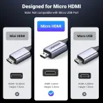 UGREEN من Micro HDMI إلى HDMI 8K كابل 1m