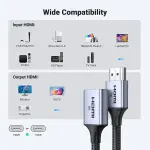 UGREEN HDMI 8K ذكر إلى أنثى كابل تمديد 0.15M