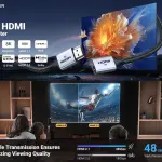UGREEN HDMI 8K ذكر إلى أنثى كابل تمديد 0.15M