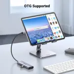 UGREEN USB-C إلى HDMI + 3*USB 3.0 حتى 5Gpbs + USB-C PD Power محول محول متعدد الوظائف (ألمنيوم علبة)
