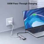 UGREEN USB-C إلى HDMI + 3*USB 3.0 حتى 5Gpbs + USB-C PD Power محول محول متعدد الوظائف (ألمنيوم علبة)
