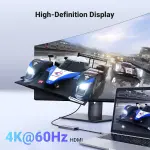 UGREEN USB-C إلى 3*USB 3.0 A أنثى, 1*HDMI 4K + 1*USB-C PD محول متعدد الوظائف