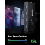 UGREEN USB 3.0 مشاركة مبدّل 2 دخل 4 خرج