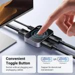 UGREEN DP 2*1 مبدّل ثنائي الاتجاه