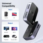 UGREEN DP 2*1 مبدّل ثنائي الاتجاه