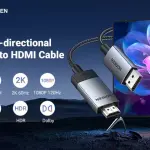 UGREEN DP Male To HDMI Male 4K Cable 2M