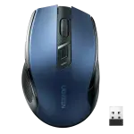 UGREEN Ergonomic Wireless Mouse (Blue) (AA alkaline battery not included)