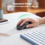 UGREEN Ergonomic Wireless Mouse (Blue) (AA alkaline battery not included)