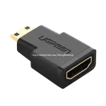 UGREEN Mini HDMI ذكر إلى HDMI أنثى محول (أسود)