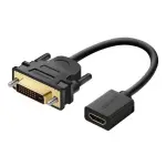 UGREEN DVI-D 24+1 Male to HDMI Female Adapter Cable 22cm (Black)
