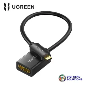 UGREEN Micro HDMI Male to HDMI Female Adapter Cable 22cm(Black)