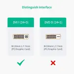 UGREEN HDMI ذكر إلى DVI أنثى محول كابل 22cm (أسود)