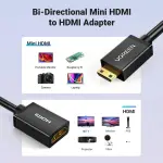 UGREEN Mini HDMI ذكر إلى HDMI أنثى محول كابل 22cm (أسود)