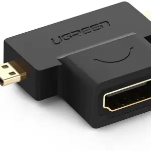 UGREEN Micro HDMI + Mini HDMI ذكر إلى HDMI أنثى محول