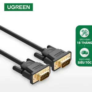 عرض UGREEN DB9 RS232 Adapter Male to Male Cable 1.5m (Black)