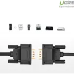 UGREEN DB9 RS232 محول كابل ذكر إلى ذكر 1.5m (أسود)