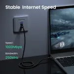 UGREEN Cat 6 U/UTP كابل شبكة 2m (أسود)