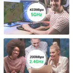UGREEN AC650 11ac Dual-Band لاسلكي USB محول