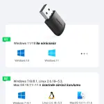 UGREEN AC650 11ac Dual-Band لاسلكي USB محول