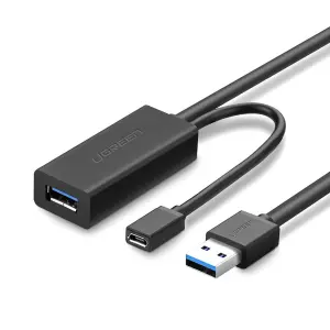 UGREEN USB 2.0 كابل تمديد نشط 5m (أسود)