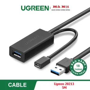 عرض UGREEN USB 2.0 Active Extension Cable 5m (Black)