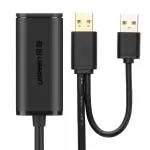 UGREEN USB 2.0 كابل تمديد نشط 5m (أسود)