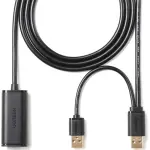 UGREEN USB 2.0 كابل تمديد نشط 5m (أسود)