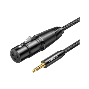 UGREEN 3.5mm Three-Pole ذكر إلى XLR أنثى كابل صوت 2m