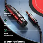 UGREEN 3.5mm Three-Pole ذكر إلى XLR أنثى كابل صوت 2m