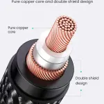 UGREEN 3.5mm Three-Pole ذكر إلى XLR أنثى كابل صوت 2m