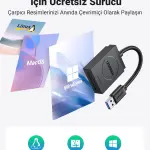 UGREEN USB 3.0 قارئ بطاقات TF+SD Simultaneous Use