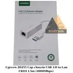 UGREEN USB 3.0 Gigabit محول إيثرنت (أبيض)