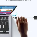 UGREEN USB 3.0 Gigabit محول إيثرنت (أسود)