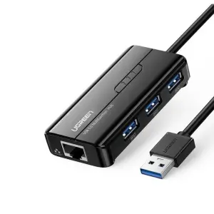 عرض UGREEN USB 3.0 موزع مع Gigabit محول إيثرنت