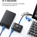 UGREEN USB 3.0 موزع 1m (أسود)