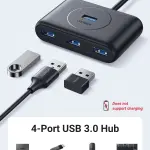UGREEN USB 3.0 موزع 1m (أسود)