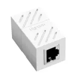 UGREEN RJ45 Network Keystone Jack Inline Coupler Female to Female 1pcs (White)
