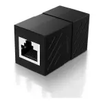 UGREEN RJ45 Network Keystone Jack Inline Coupler Feذكر إلى أنثى 1pcs (أسود)