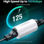 UGREEN RJ45 Ethernet Connector Up To 100Meters Transmission Distance (White)